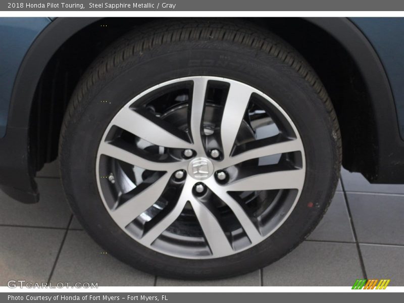 Steel Sapphire Metallic / Gray 2018 Honda Pilot Touring