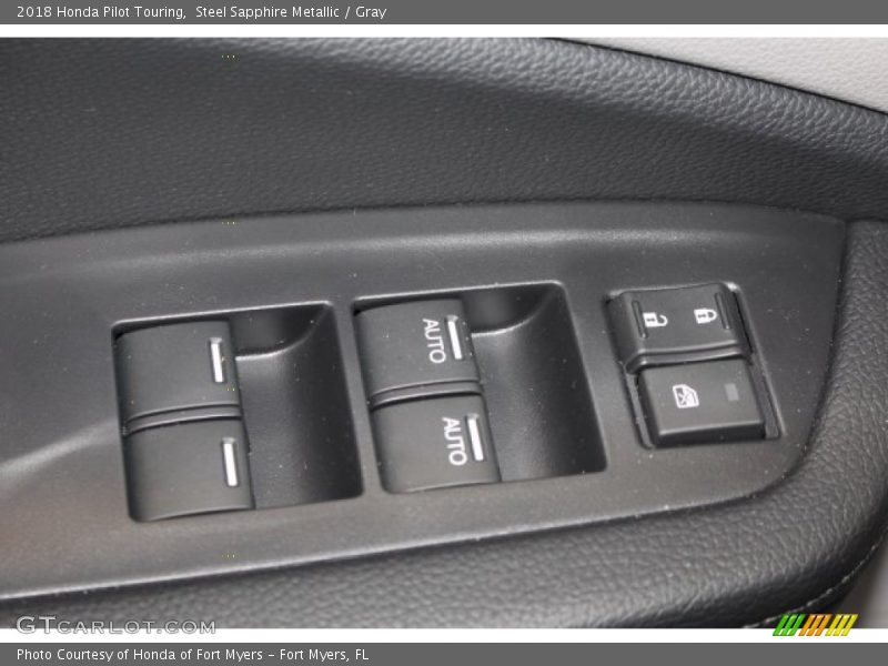 Steel Sapphire Metallic / Gray 2018 Honda Pilot Touring