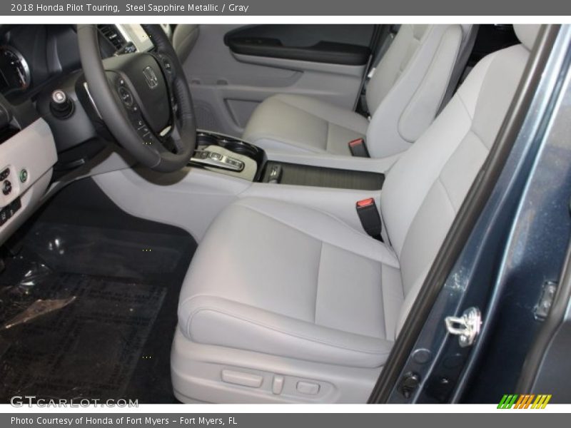 Steel Sapphire Metallic / Gray 2018 Honda Pilot Touring