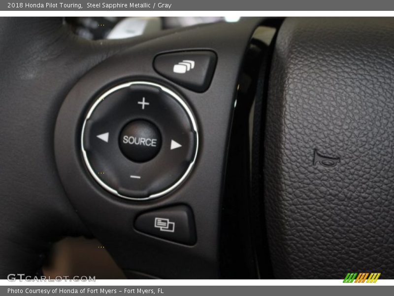 Steel Sapphire Metallic / Gray 2018 Honda Pilot Touring