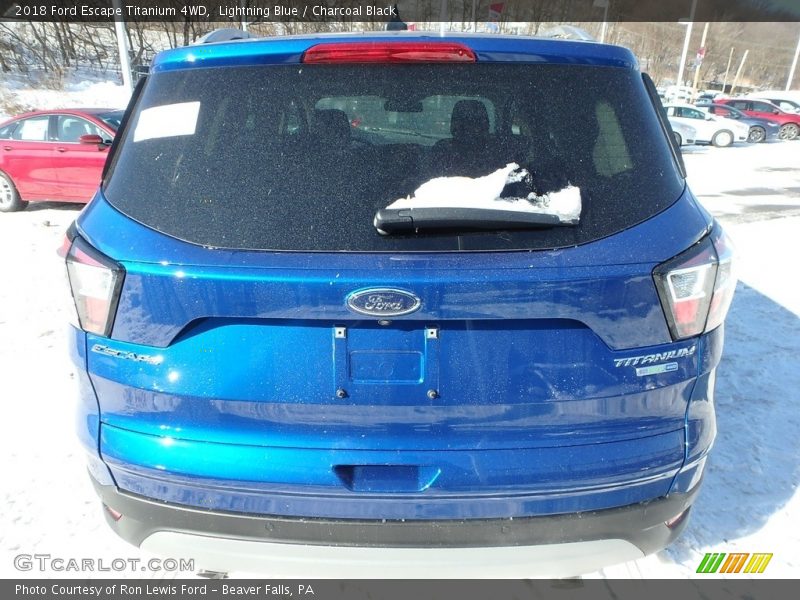Lightning Blue / Charcoal Black 2018 Ford Escape Titanium 4WD