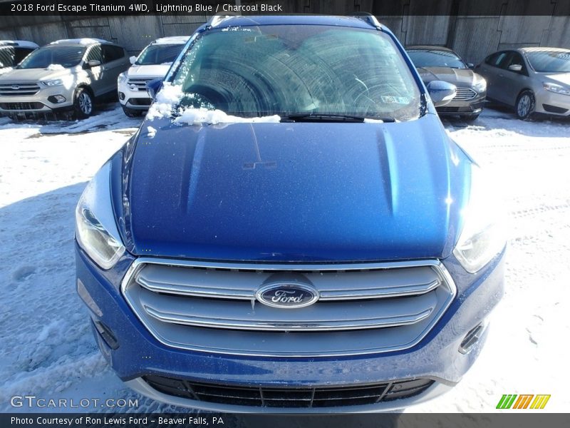 Lightning Blue / Charcoal Black 2018 Ford Escape Titanium 4WD
