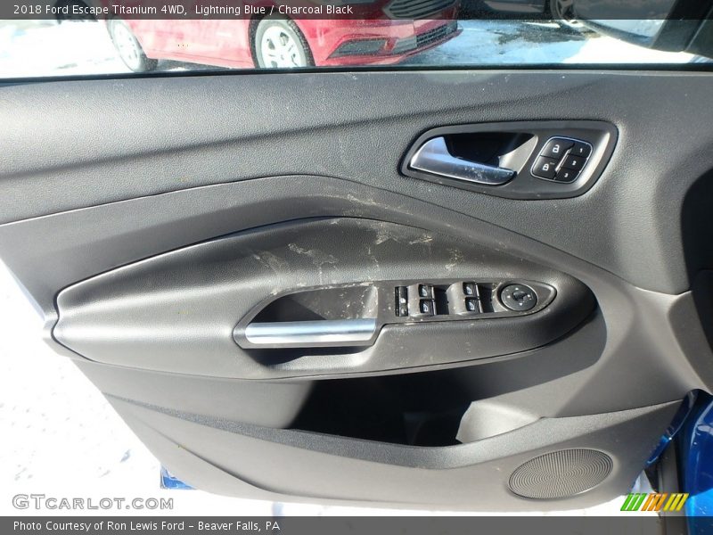 Lightning Blue / Charcoal Black 2018 Ford Escape Titanium 4WD