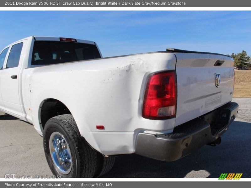 Bright White / Dark Slate Gray/Medium Graystone 2011 Dodge Ram 3500 HD ST Crew Cab Dually