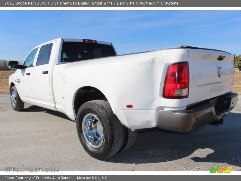 Bright White / Dark Slate Gray/Medium Graystone 2011 Dodge Ram 3500 HD ST Crew Cab Dually