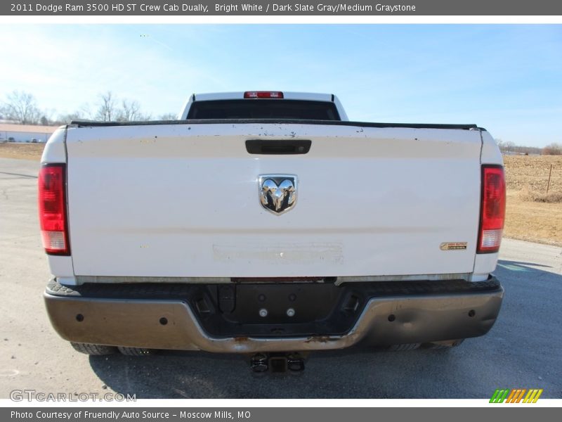 Bright White / Dark Slate Gray/Medium Graystone 2011 Dodge Ram 3500 HD ST Crew Cab Dually