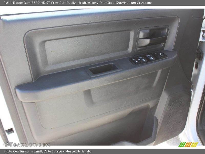 Bright White / Dark Slate Gray/Medium Graystone 2011 Dodge Ram 3500 HD ST Crew Cab Dually
