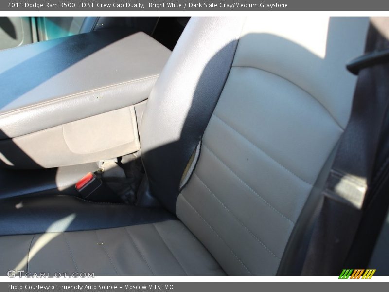 Bright White / Dark Slate Gray/Medium Graystone 2011 Dodge Ram 3500 HD ST Crew Cab Dually