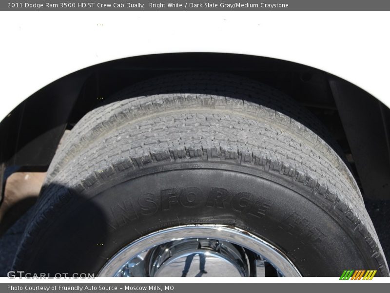 Bright White / Dark Slate Gray/Medium Graystone 2011 Dodge Ram 3500 HD ST Crew Cab Dually