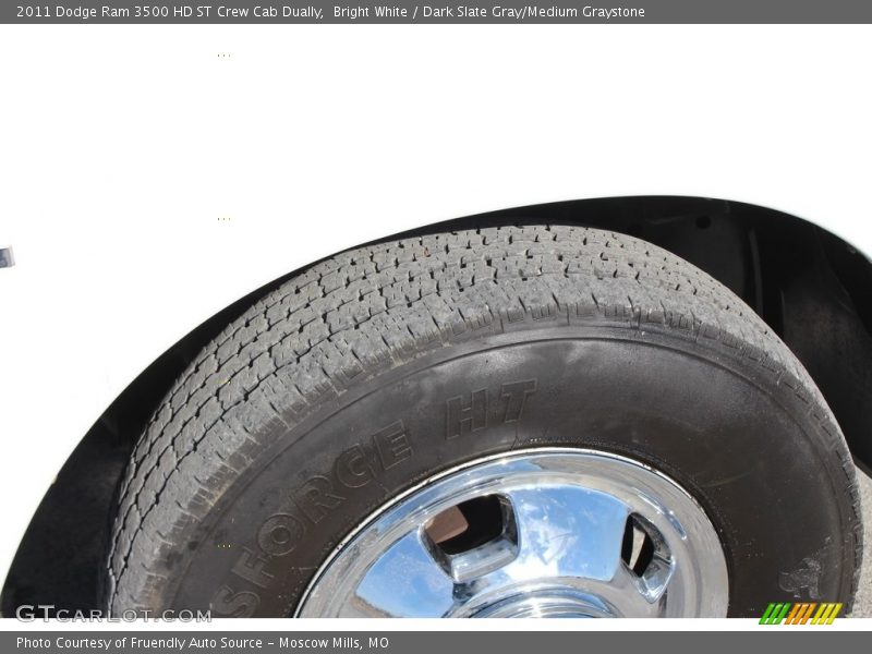 Bright White / Dark Slate Gray/Medium Graystone 2011 Dodge Ram 3500 HD ST Crew Cab Dually