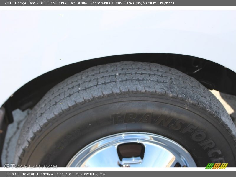 Bright White / Dark Slate Gray/Medium Graystone 2011 Dodge Ram 3500 HD ST Crew Cab Dually