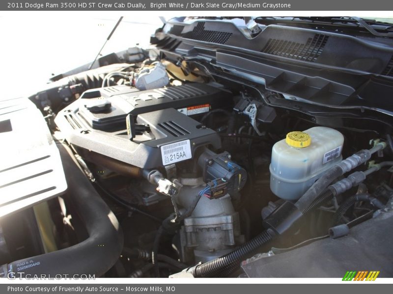 Bright White / Dark Slate Gray/Medium Graystone 2011 Dodge Ram 3500 HD ST Crew Cab Dually