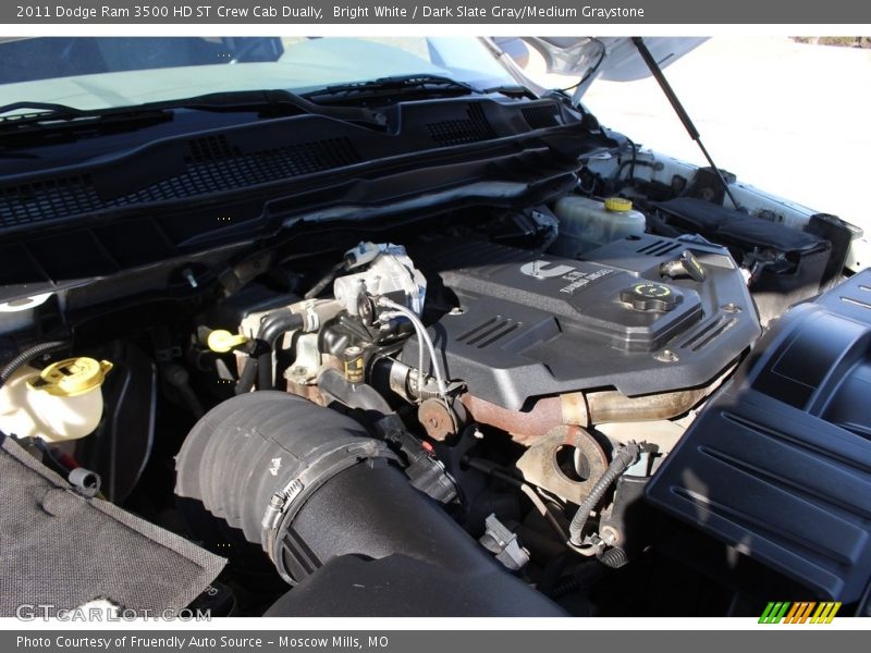 Bright White / Dark Slate Gray/Medium Graystone 2011 Dodge Ram 3500 HD ST Crew Cab Dually