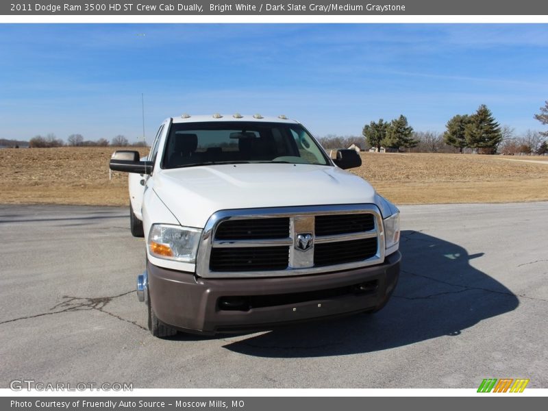 Bright White / Dark Slate Gray/Medium Graystone 2011 Dodge Ram 3500 HD ST Crew Cab Dually