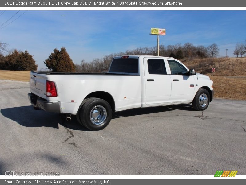 Bright White / Dark Slate Gray/Medium Graystone 2011 Dodge Ram 3500 HD ST Crew Cab Dually