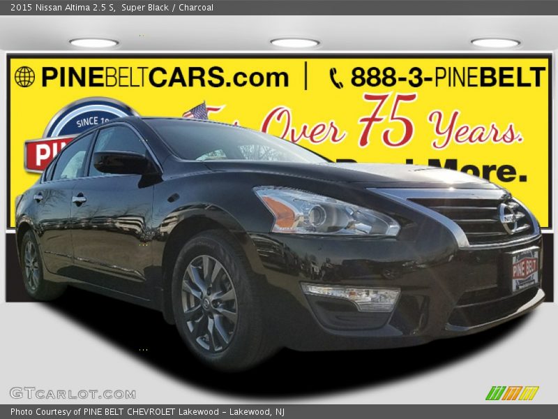 Super Black / Charcoal 2015 Nissan Altima 2.5 S