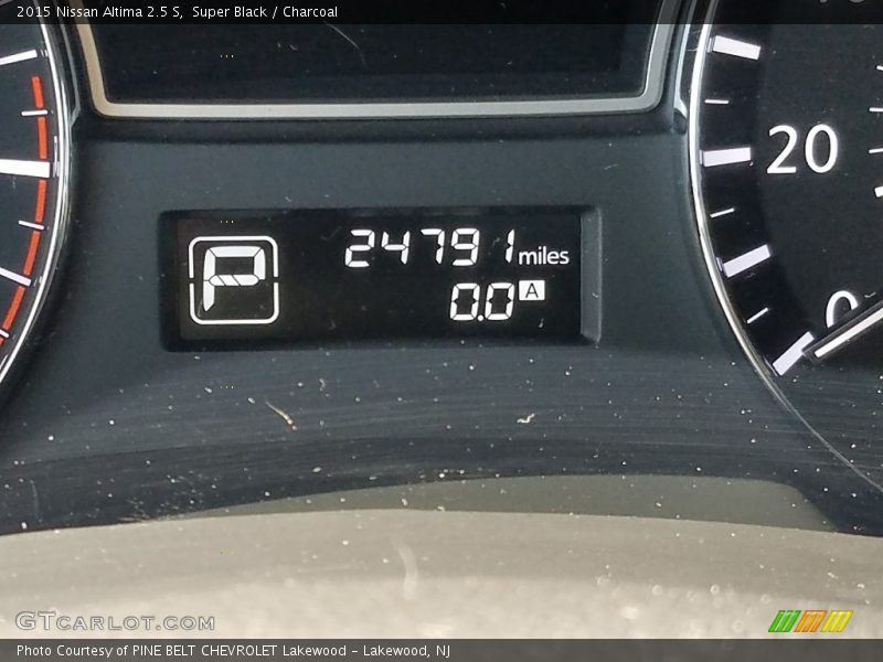 Super Black / Charcoal 2015 Nissan Altima 2.5 S
