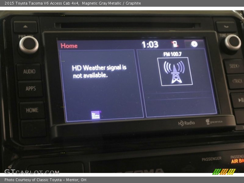 Magnetic Gray Metallic / Graphite 2015 Toyota Tacoma V6 Access Cab 4x4