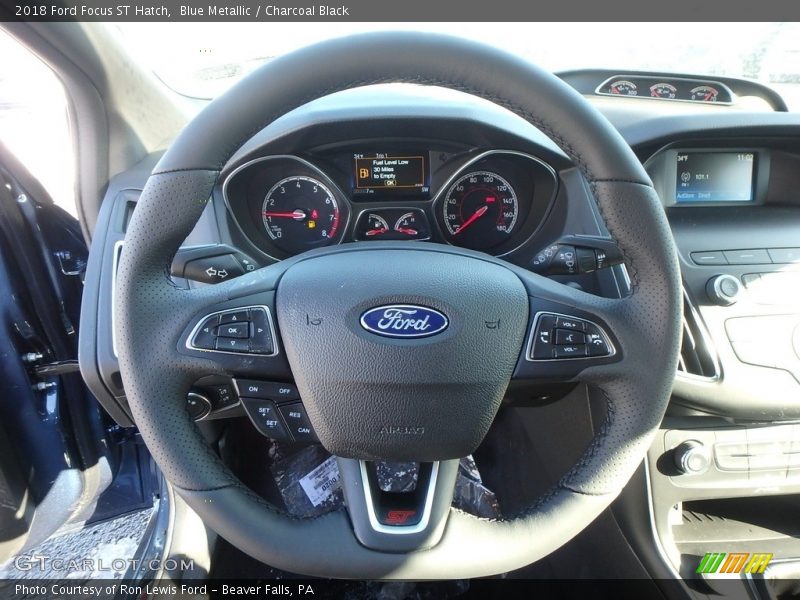 Blue Metallic / Charcoal Black 2018 Ford Focus ST Hatch