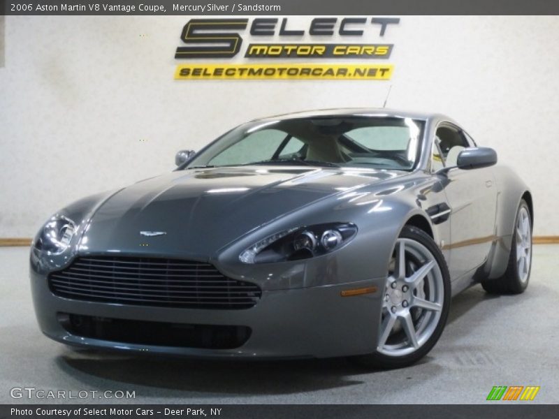 Mercury Silver / Sandstorm 2006 Aston Martin V8 Vantage Coupe