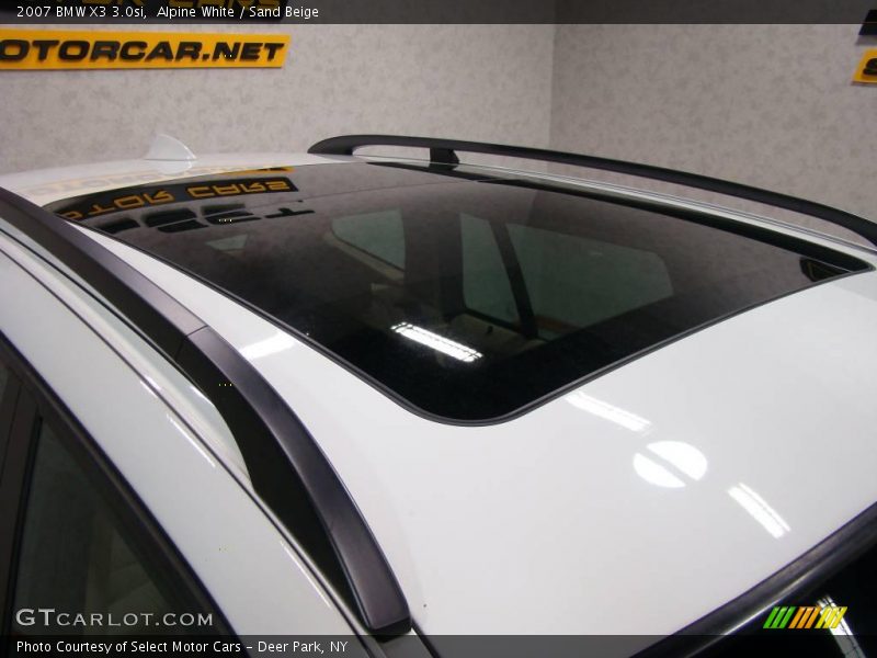 Alpine White / Sand Beige 2007 BMW X3 3.0si