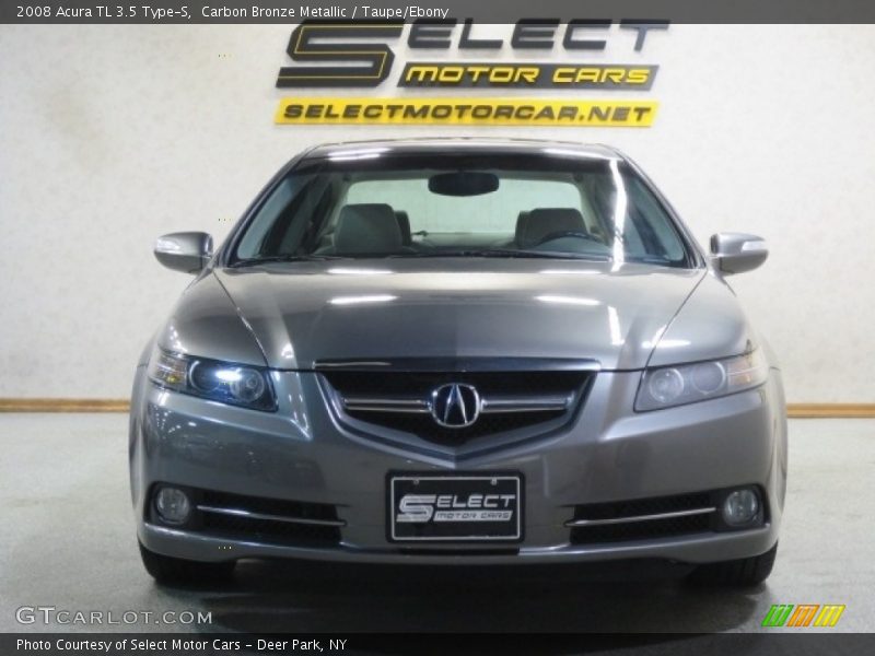 Carbon Bronze Metallic / Taupe/Ebony 2008 Acura TL 3.5 Type-S
