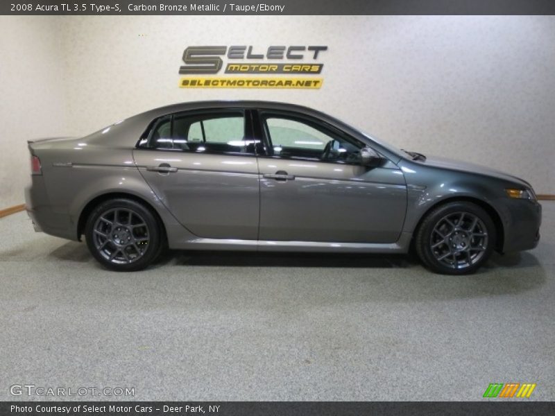 Carbon Bronze Metallic / Taupe/Ebony 2008 Acura TL 3.5 Type-S