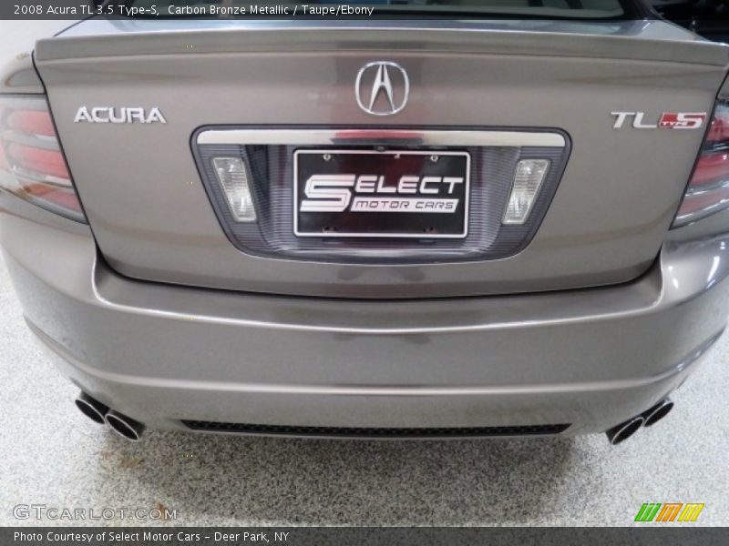 Carbon Bronze Metallic / Taupe/Ebony 2008 Acura TL 3.5 Type-S