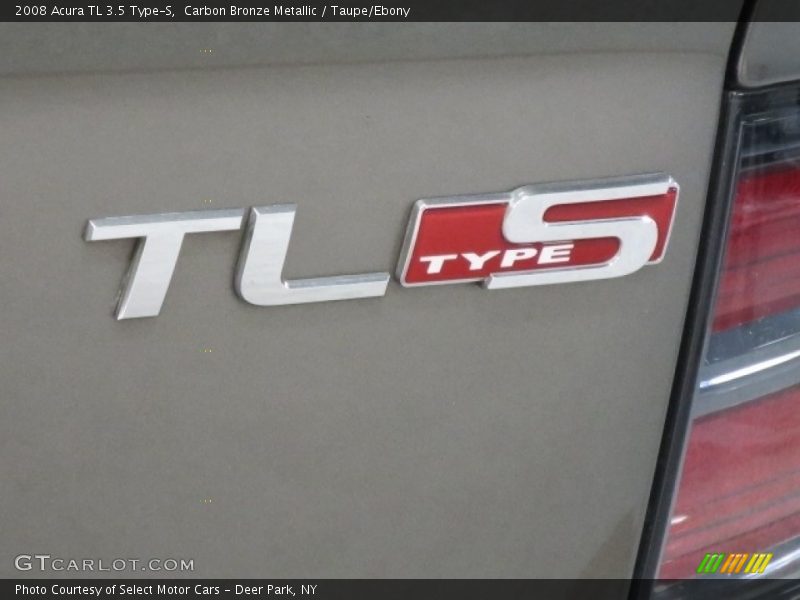 Carbon Bronze Metallic / Taupe/Ebony 2008 Acura TL 3.5 Type-S
