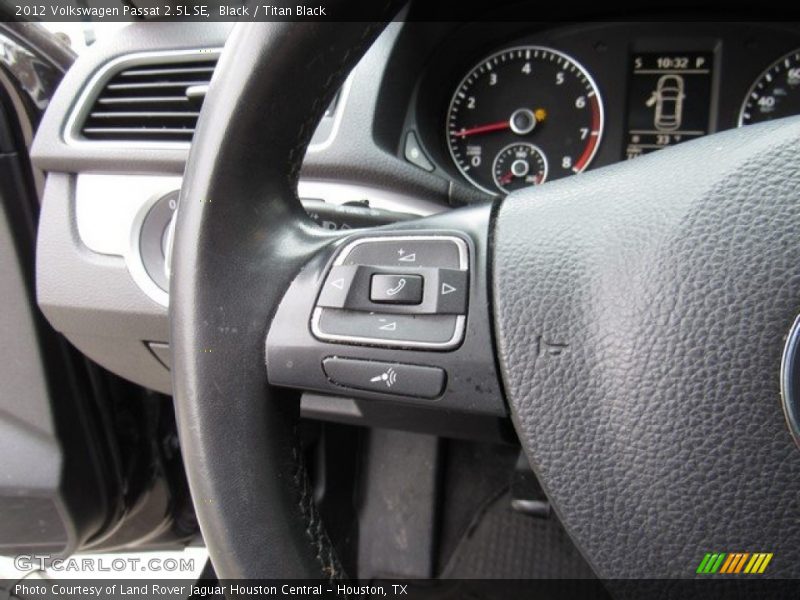 Black / Titan Black 2012 Volkswagen Passat 2.5L SE