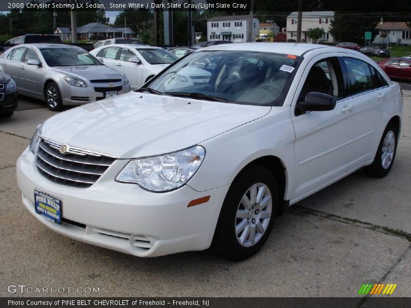 Stone White / Dark Slate Gray/Light Slate Gray 2008 Chrysler Sebring LX Sedan