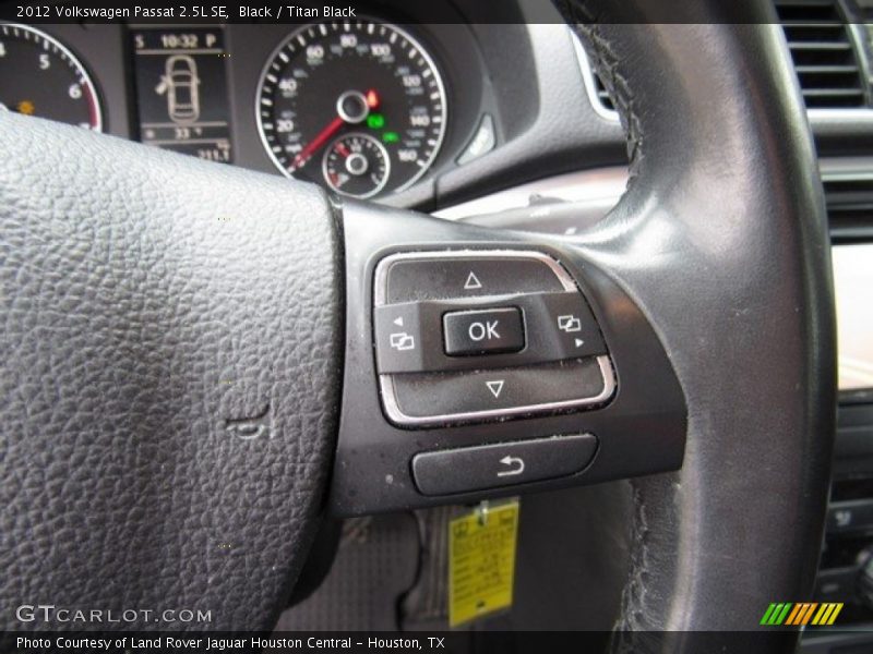 Black / Titan Black 2012 Volkswagen Passat 2.5L SE