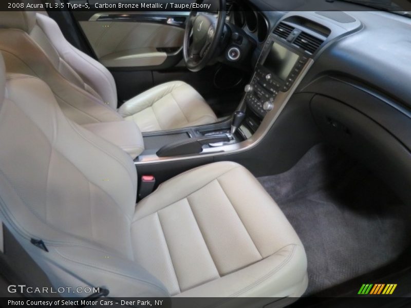 Carbon Bronze Metallic / Taupe/Ebony 2008 Acura TL 3.5 Type-S