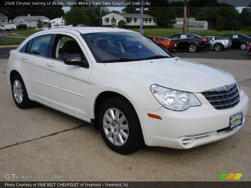 Stone White / Dark Slate Gray/Light Slate Gray 2008 Chrysler Sebring LX Sedan