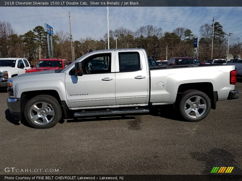 Silver Ice Metallic / Jet Black 2018 Chevrolet Silverado 1500 LT Double Cab