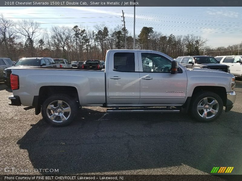 Silver Ice Metallic / Jet Black 2018 Chevrolet Silverado 1500 LT Double Cab