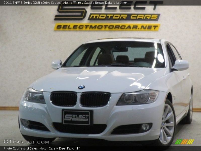Alpine White / Saddle Brown Dakota Leather 2011 BMW 3 Series 328i xDrive Sedan