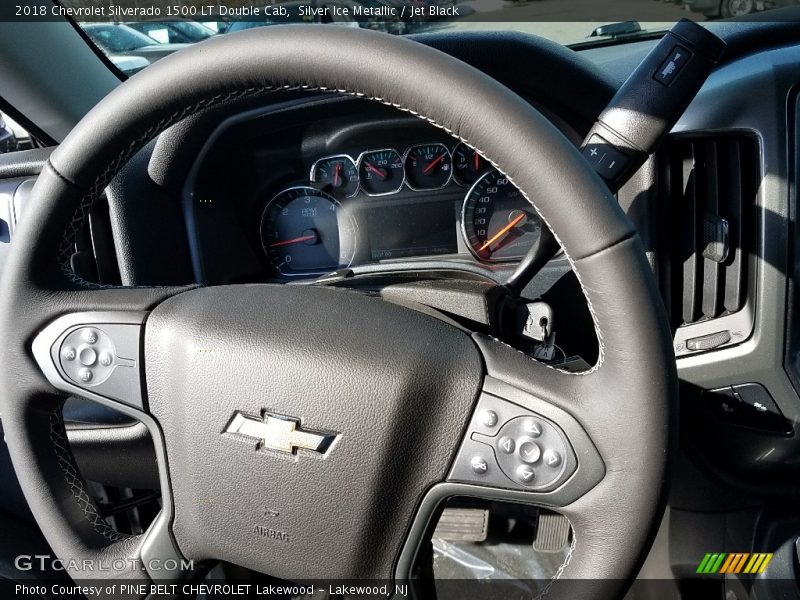 Silver Ice Metallic / Jet Black 2018 Chevrolet Silverado 1500 LT Double Cab