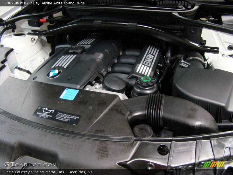 Alpine White / Sand Beige 2007 BMW X3 3.0si