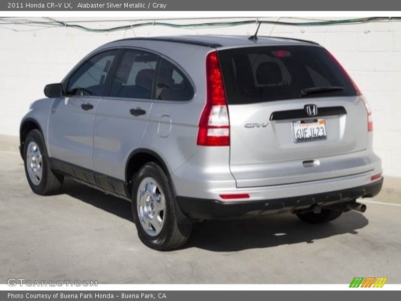 Alabaster Silver Metallic / Gray 2011 Honda CR-V LX