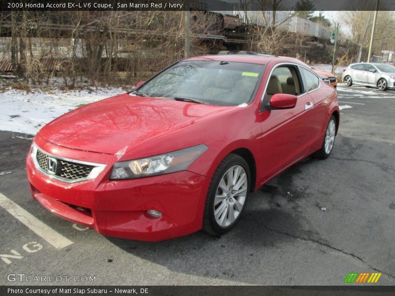 San Marino Red / Ivory 2009 Honda Accord EX-L V6 Coupe