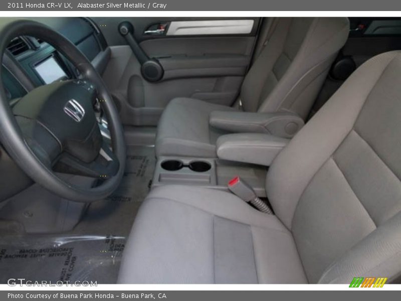 Alabaster Silver Metallic / Gray 2011 Honda CR-V LX