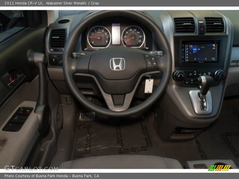 Alabaster Silver Metallic / Gray 2011 Honda CR-V LX