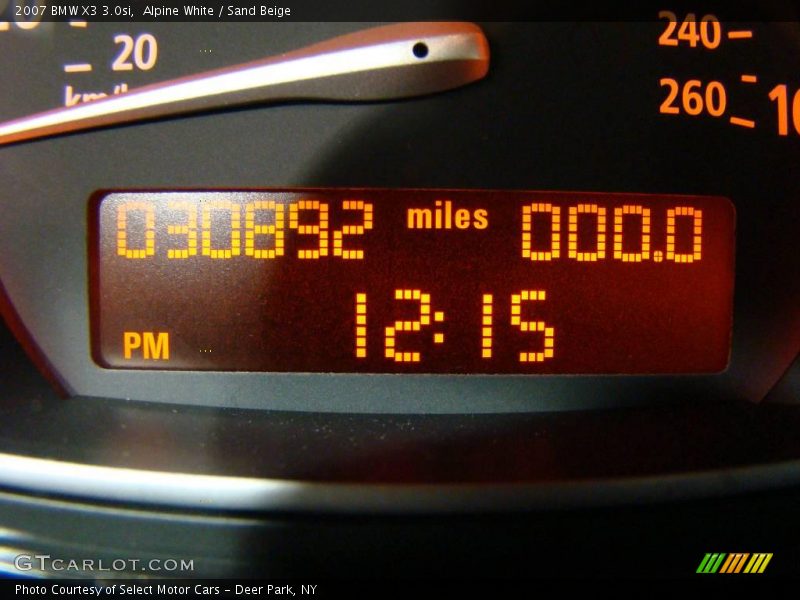 Alpine White / Sand Beige 2007 BMW X3 3.0si