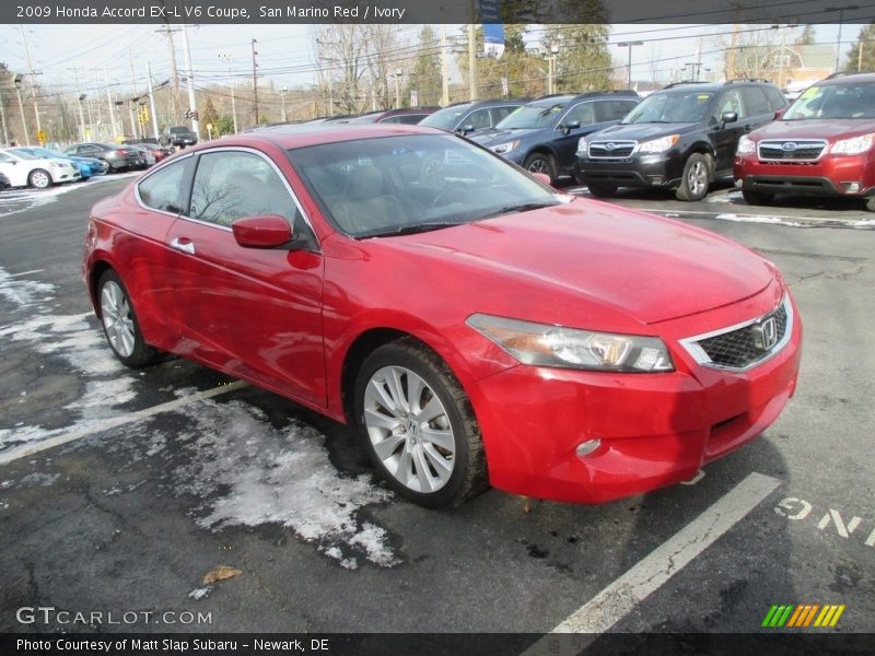 San Marino Red / Ivory 2009 Honda Accord EX-L V6 Coupe