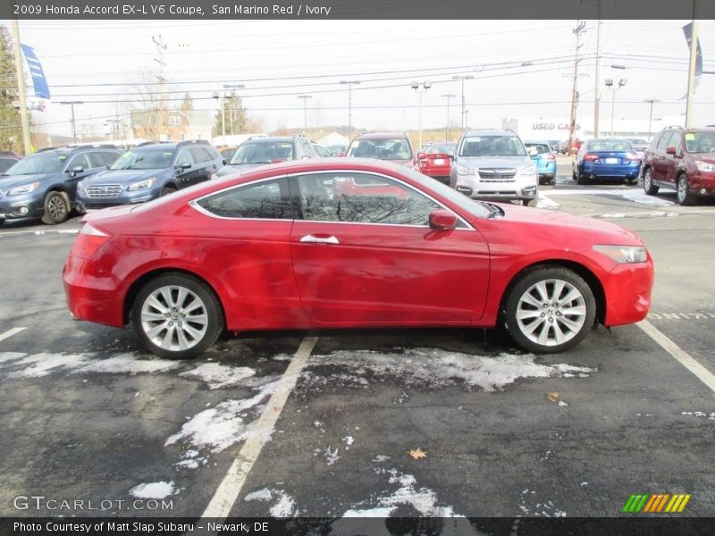 San Marino Red / Ivory 2009 Honda Accord EX-L V6 Coupe