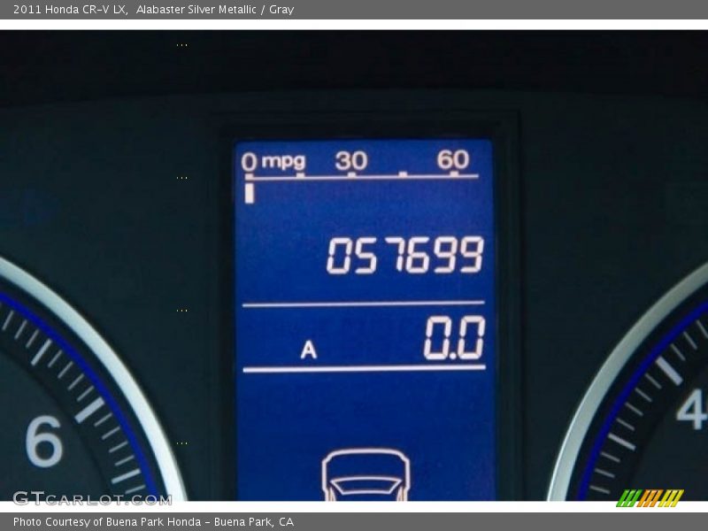 Alabaster Silver Metallic / Gray 2011 Honda CR-V LX