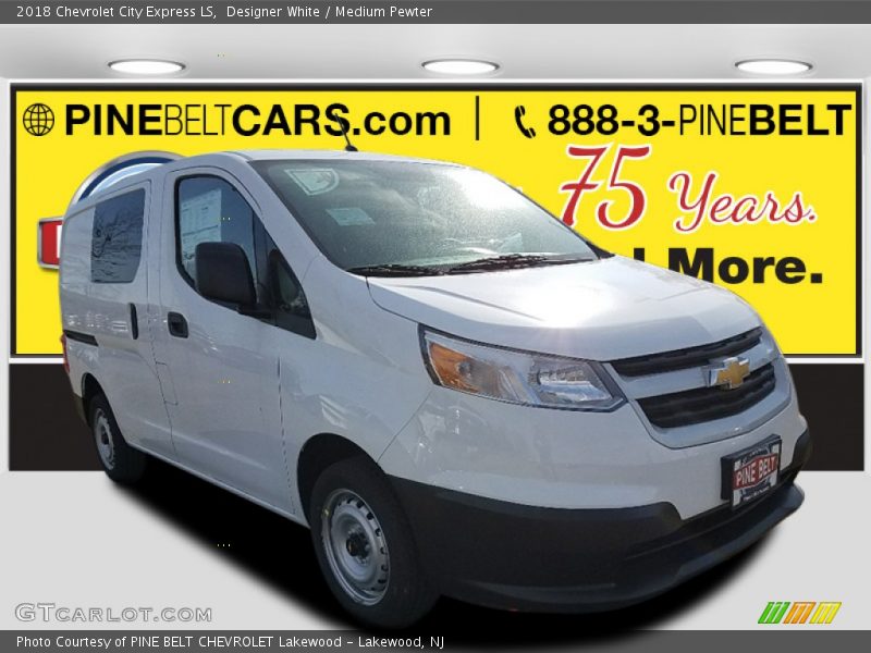 Designer White / Medium Pewter 2018 Chevrolet City Express LS