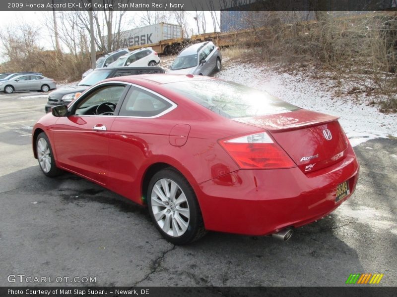 San Marino Red / Ivory 2009 Honda Accord EX-L V6 Coupe