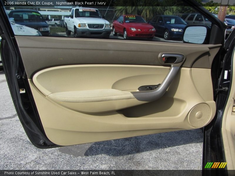 Nighthawk Black Pearl / Ivory 2006 Honda Civic EX Coupe